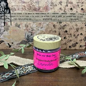 Lavender Whipped Body Scrub with Mango Butter and Sugar for Exfoliating and Skincare - Body Care and Comfort