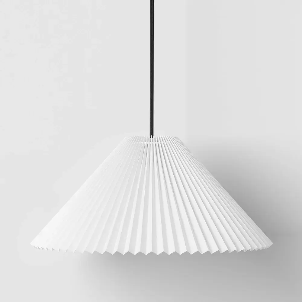 Pendant Lamp with Pleated Fabric Shade White - Room Essentials Pendant Lamp with Pleated Fabric Shade White - Room Essentials