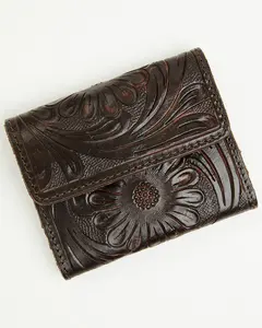 Women's Briarwood Tooled Trifold Credit Card Wallet