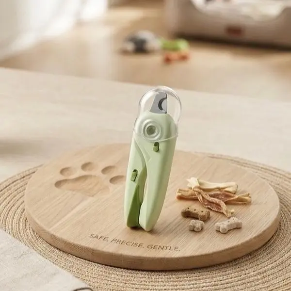 Led 2 in 1 Dog nail clipper with Light,illuminates nails or bloodline for safe and easy trimming,quick sensor and nail trimmer