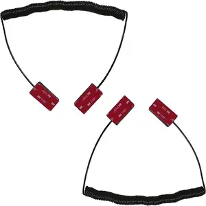 2 count Retractable Remote Control Tether Retractable  Lock Remote Rescue Remote Leash Remote Control  Lock for TV DVD  Console Gaming Controller Tablets Mobile Phones 3.8M/12.5FtQuesear