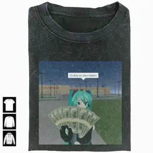 Hatsune Miku Griddy T-Shirt, Funny Anime Dance Meme Tee, Vintage Vocaloid Graphic Shirt, Kawaii Aesthetic Fan Gift, Miku Meme Streetwear, Comfort Colors