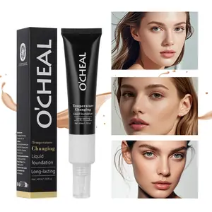 Color Changing Foundation Cream 3 Shades Adaptable Skin Tone Long Lasting Lightweight