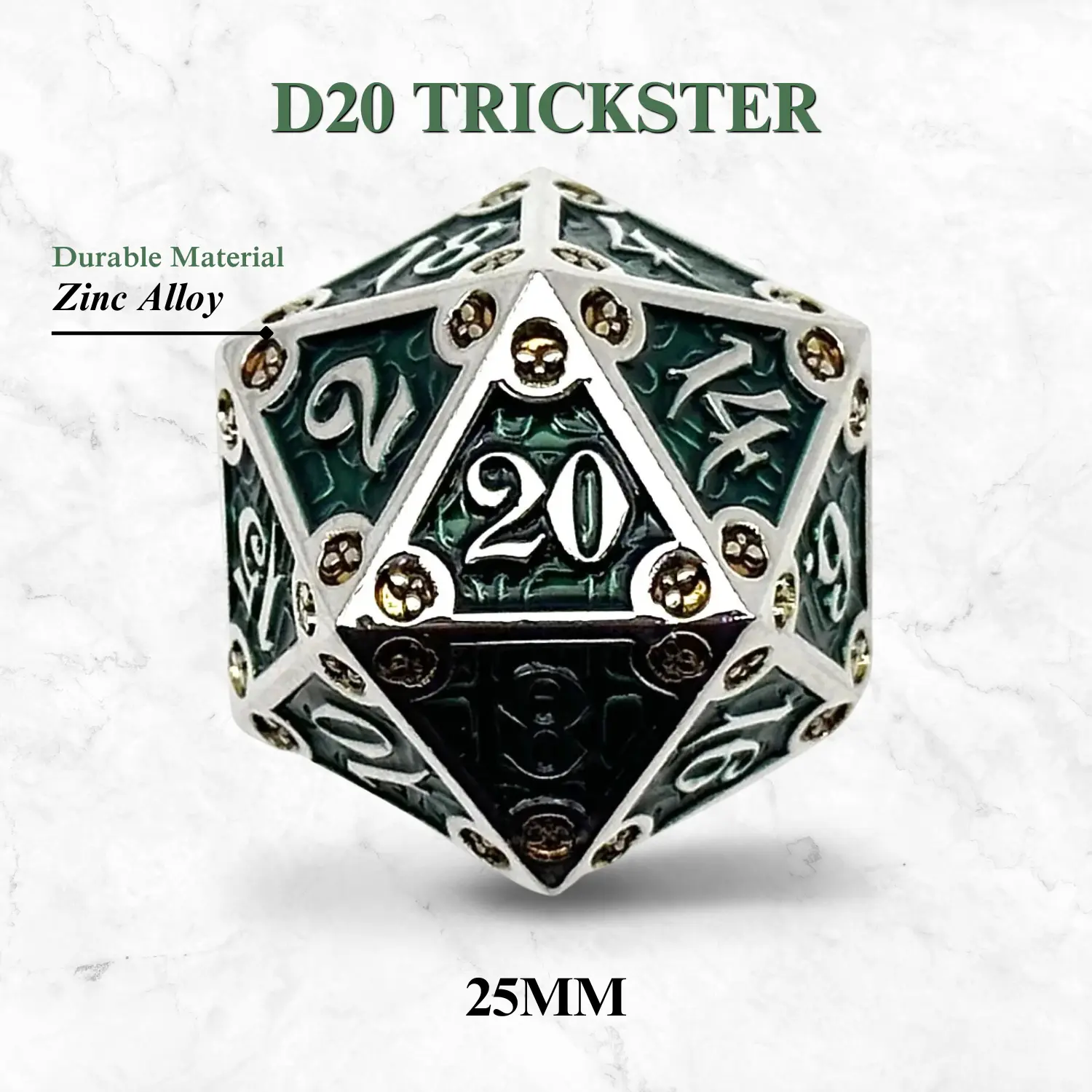 Dungeon Delve Runestones™ - 25mm D20 - Trickster Dungeon Delve Runestones™ - 25mm D20 - Trickster