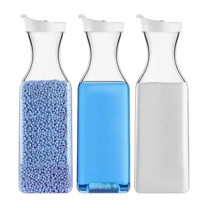 Transparent Large Capacity Laundry Detergent Dispenser Bottle, Multi-Purpose Storage Container for Kitchen Bathroom Laundry Room