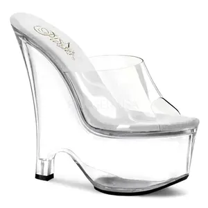 PLEASER BEAU-601 Clear Wedges