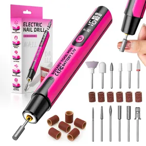 Portable USB Electric Nail Drill Machine, Professional Gel Nail Care Tool, Compact Design, Precision Grinding, DIY Manicure Kit, Nail Bits Manicure, Nail Art, Smooth