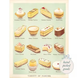 Fancy French Pastries Postcard