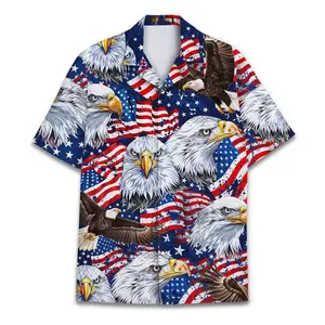 American Eagle Hawaiian Shirt, Patriotic 4th of July Button Down # TikTokMadeMeBuyIt # AmericanStyle # 250Years # Casual Outfit # TrendyTee