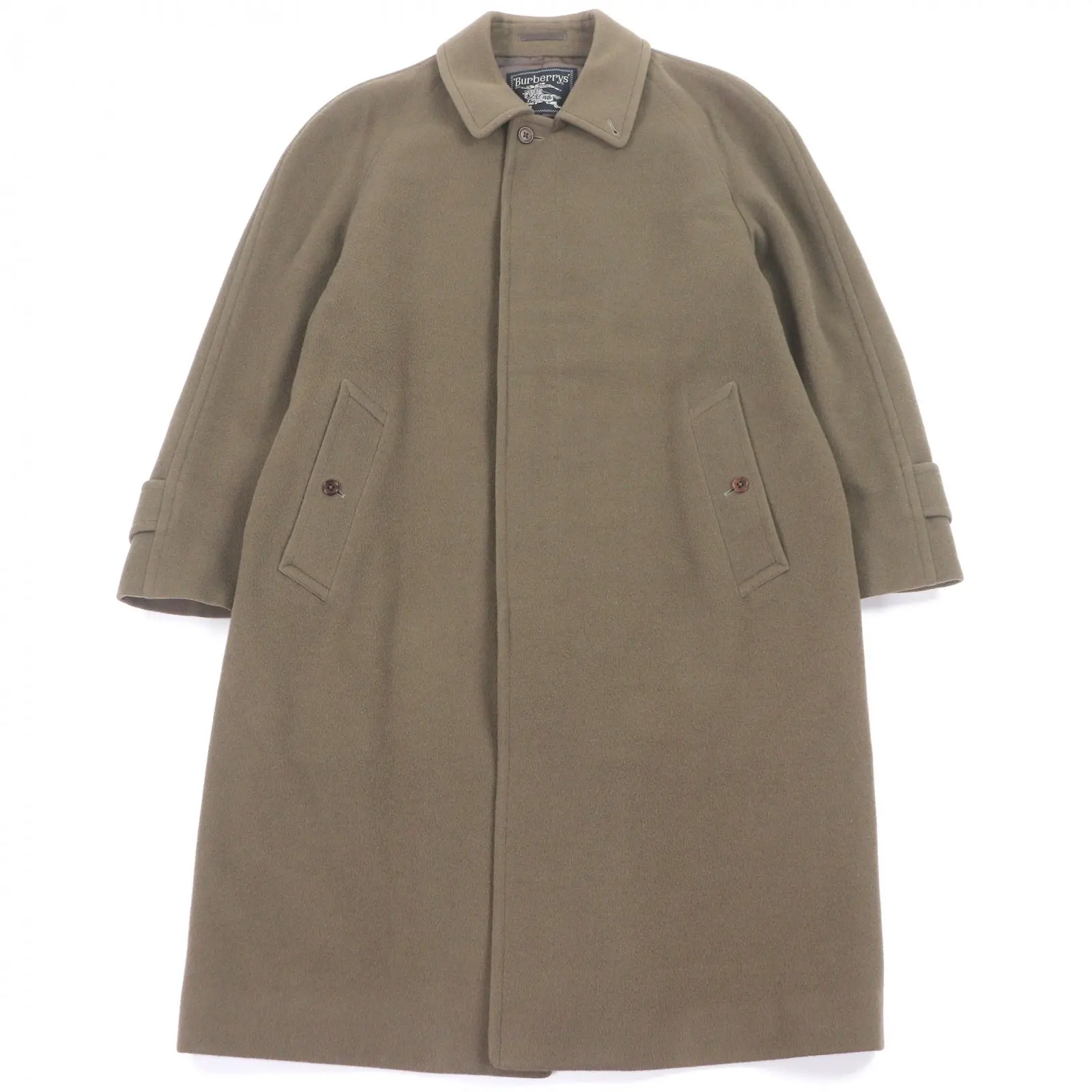 Pre-owned BURBERRY Wool Small Leather Goods Burberrys Cashmere Coat
