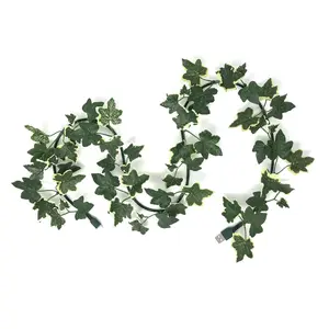 electroVine | Phone X Cable with Realistic Small Variegated Ivy Leaves