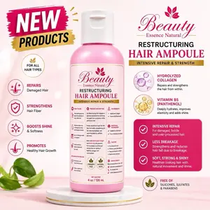Restructuring Hair Ampoule – Intensive Repair & Strength | Damaged Hair Treatment | 4 oz