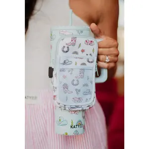 Lucky Girl Western Tumbler Zipper Pouch Bag