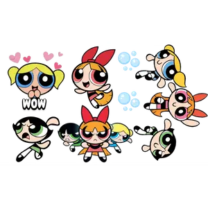 puff girls with power 5 decal bundle