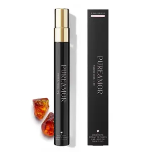 Amber Noir P2 Pheromone Perfume for Women, 12ml Travel Size Spray, Long Lasting Warm Scent