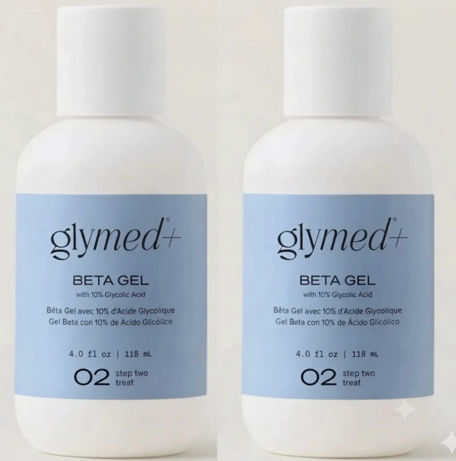 2 PACK - Glymedplus Beta Gel with 10% Glycolic Acid ( 118ml / 4oz )
