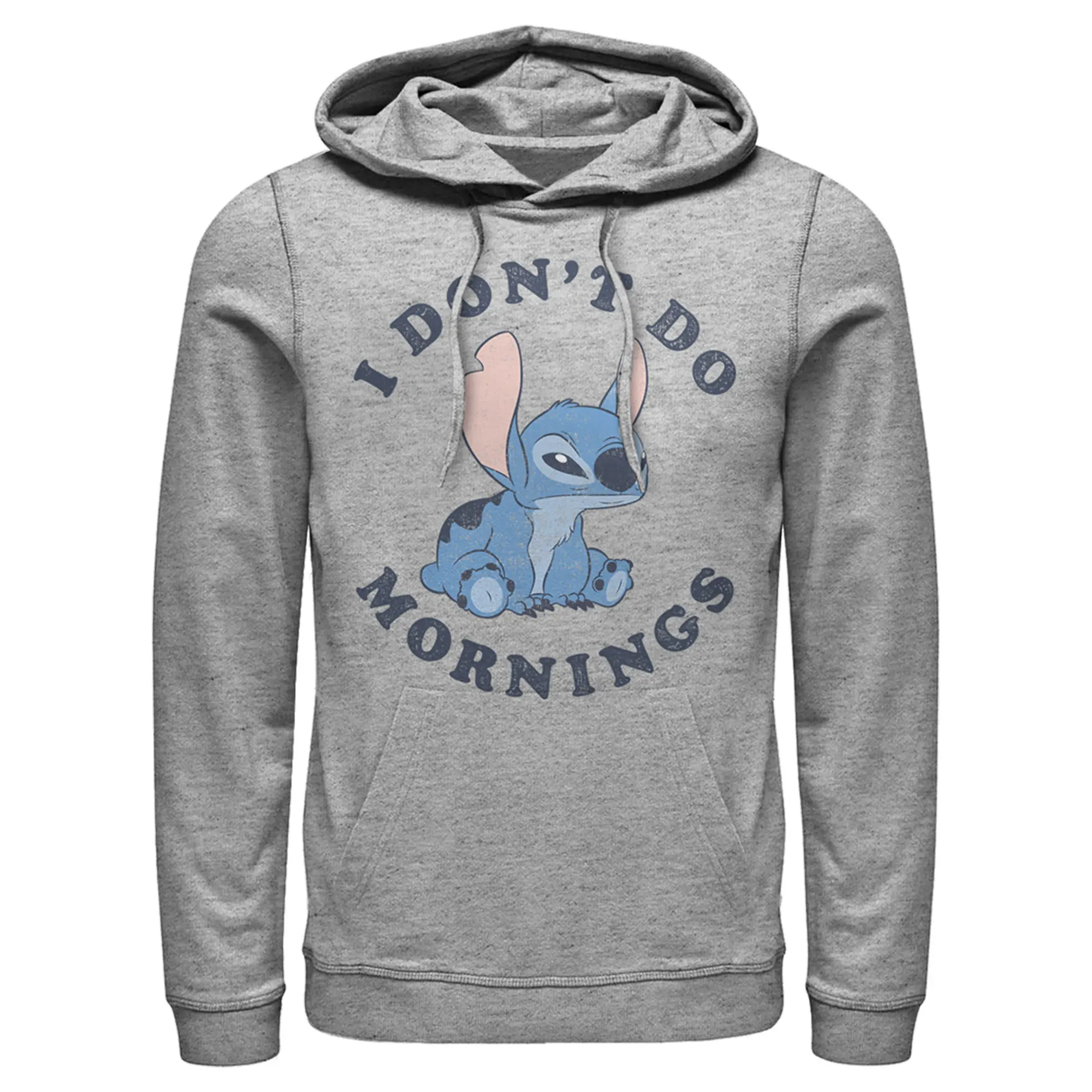 Men's Lilo & Stitch Experiment 626 I Don't Do Mornings Pull Over Hoodie