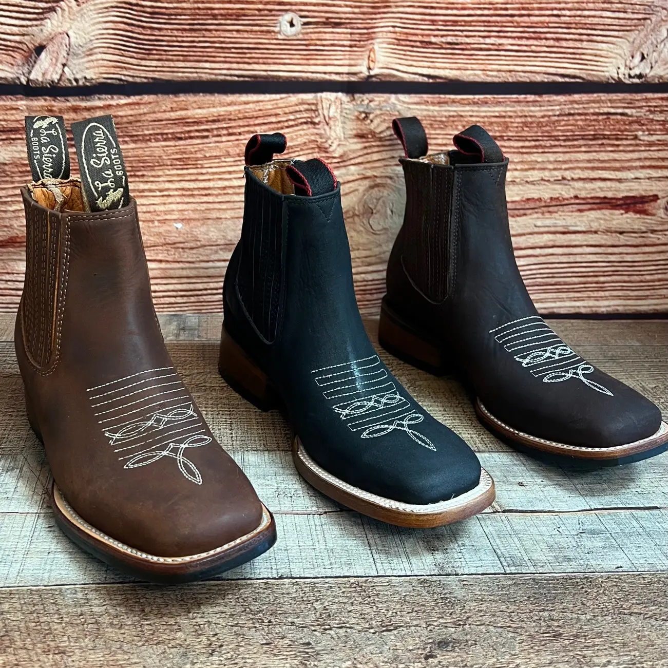 Women Western Cowgirl Square Toe Ankle Boot Rodeo Botin Dama Est.366/367