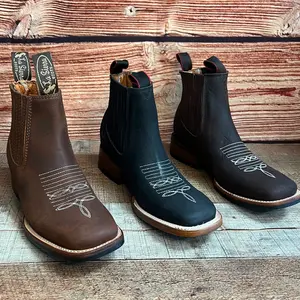 Women Western Cowgirl Square Toe Ankle Boot Rodeo Botin Dama Est.366/367