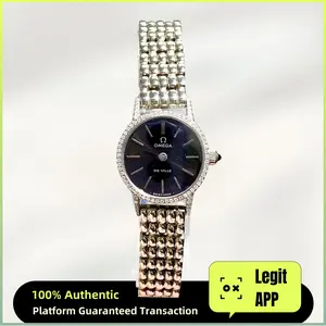 Omega Vintage Manual Wind Steel 21mm Black Dial Diamond 16362208