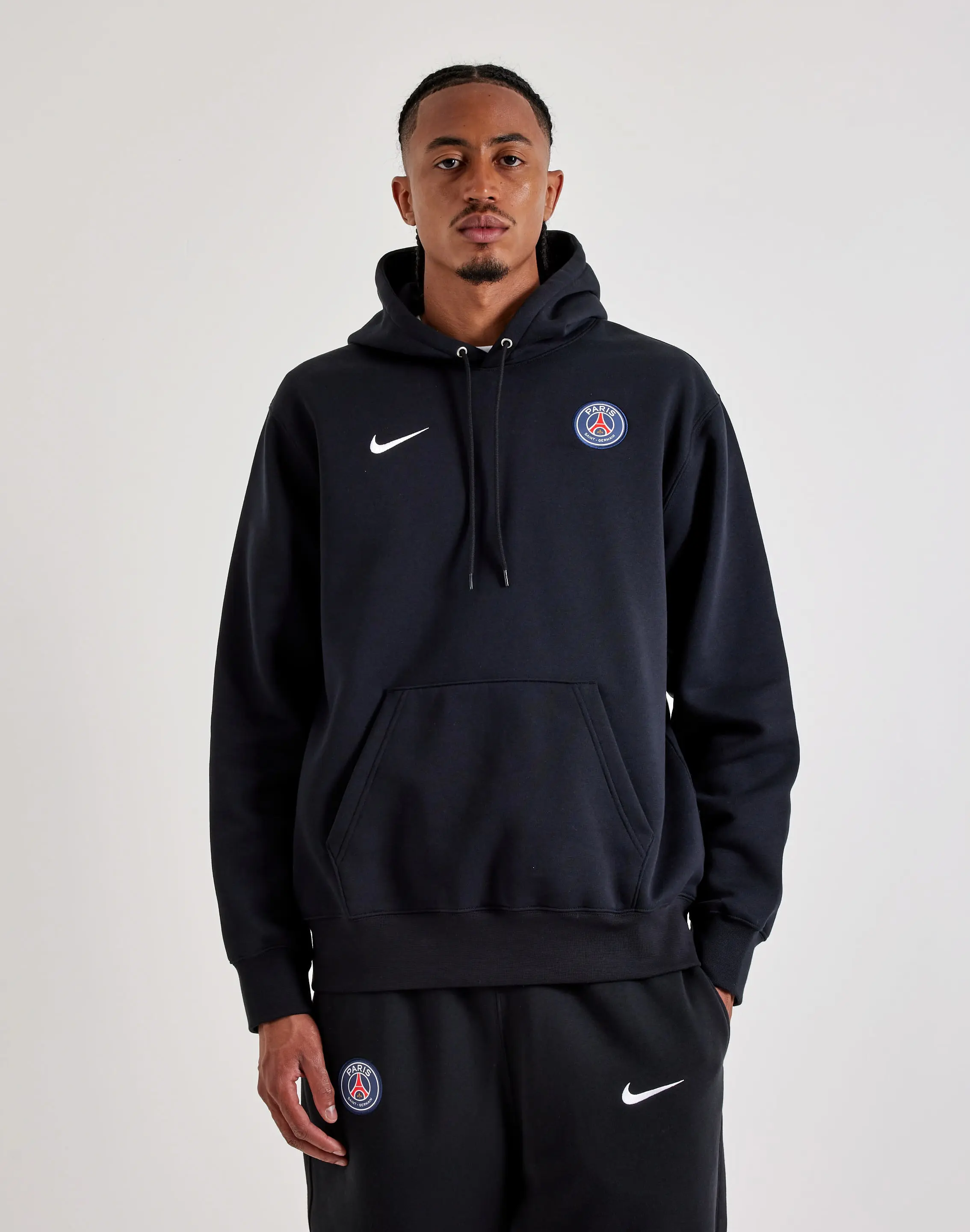 Mens Nike PSG Pullover Fleece Hoodie Mens Nike PSG Pullover Fleece Hoodie