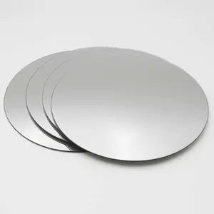 Small Decorative Wall Self Adhesive Round Shaped Mirrors - Set of 4