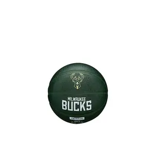 Wilson Forge Print Green Milwaukee Bucks Mini Basketball