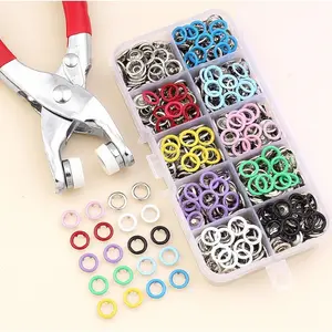 No-Sew Five-Claw Snap Button Pliers Tool Set, Ideal for Baby Clothes, Sheets, Duvet Covers, Perfect for Zipper Repair Kits