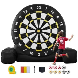 【Spotlight Day】VEVOR Inflatable Soccer Dart Board, over 8 ft High Giant Soccer Dart Board with 9 Kick Balls & Air Pump, 2-Minutes Setup & Storage Bag for Easy Carrying, for Giant Yard Games, Giant Kick Darts Game
