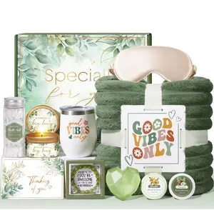 MAYICIVO Self Care Gifts for Women - Get Well Soon Gifts Basket with Blanket & Thoughtful Care Package, Unique Mother's Day Birthday Gifts