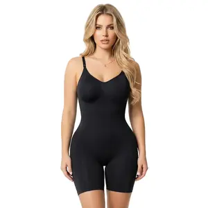 Sonryse Seamless Mid-Thigh Bodysuit for Women | Tummy Control Full Body Shaper with Butt Lift 7002