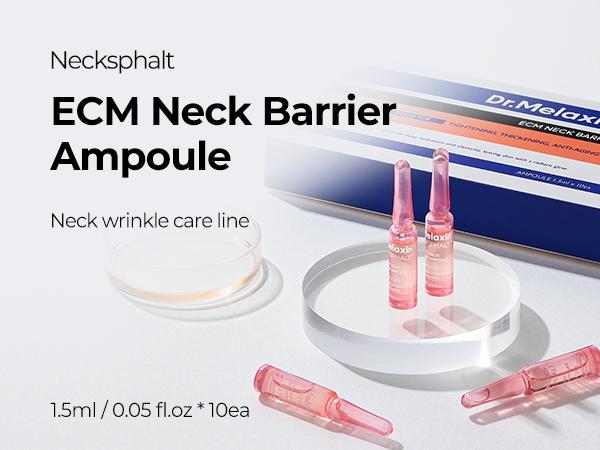 [Dr.Melaxin Official] Necksphalt Neck ECM Barrier Ampoule | Anti-aging Serum Skin Thickness, Neck Wrinkle, Lifting, Elasticity | Korean Skin Care Cosmetics | 1.5ml*10ea