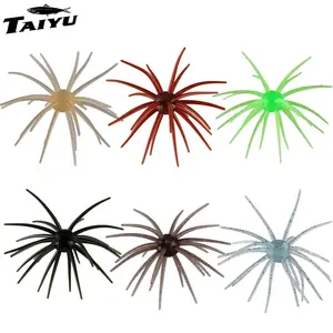 Nova Floating Sea Urchin Soft Lure Set - 2Pcs Radical Spined Finesse Lures - Tear-Resistant TPE Bionic Bait