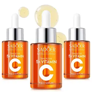 5X Vitamin C Face Serum 30ML Hydrating Essence with Hyaluronic Acid & Centella for Dull Skin Uneven Tone Fine Lines Pores Dry Skin Moisturizing Toner Daily Evening Gift Moisturize   Hydrate
