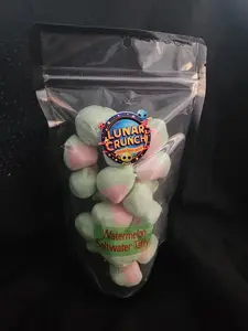 Freeze-Dried Saltwater Taffy, Watermelon, Watermelon Taffy Candy Snack