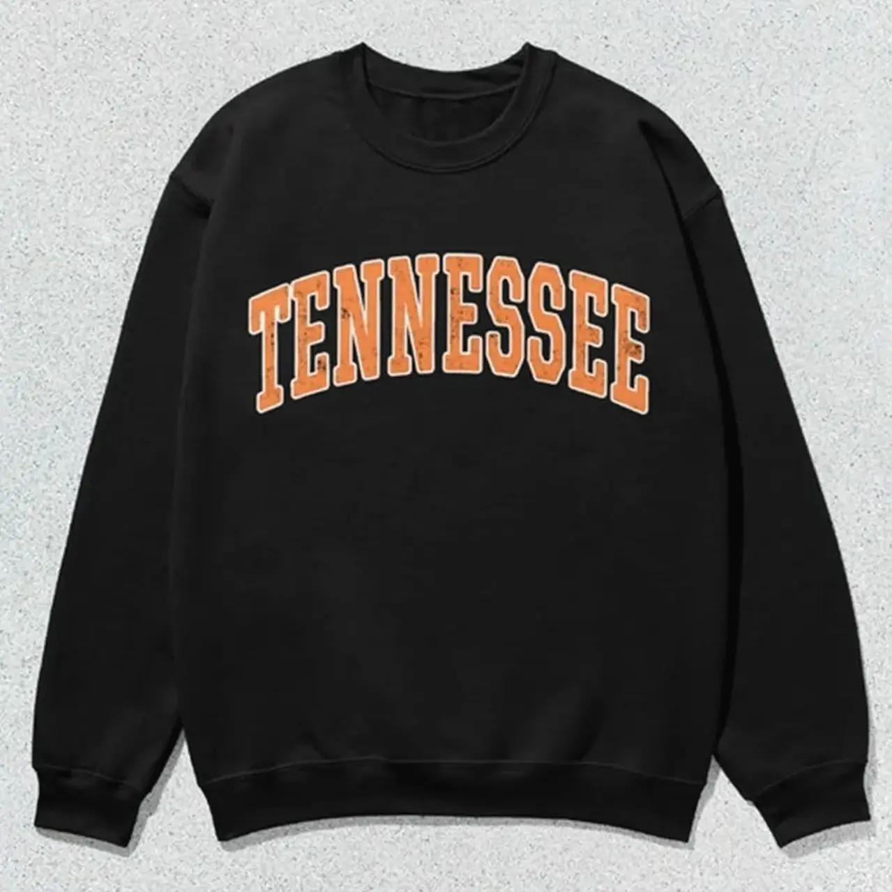 Tennessee Distressed Varsity Sweatshirt, Collegiate Crewneck, Knoxville Unisex College Sweater, Vintage TN Block Letter Pullover, Game Day Outfit UFZ