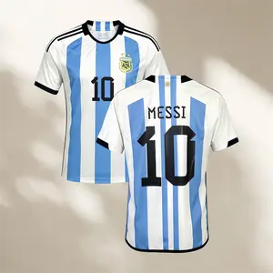 2022 Home and Away #10 Blue and White Messi Soccer Jersey