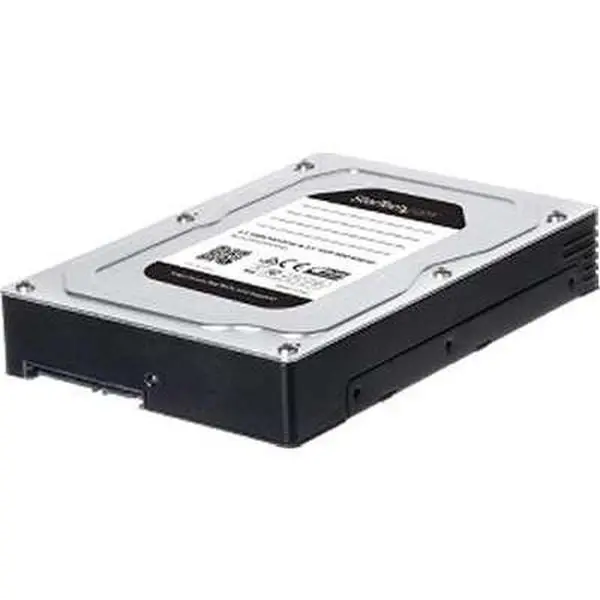 Startech 25SATSAS35HD Tool-Less Install Internal 2.5-in to 3.5-in Hard Drive Adapter for 15 mm SATA SSD, HDD Hard Drives, Data Storage Expansion, Toolless Install
