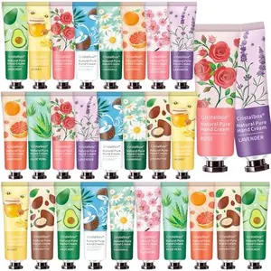 28 Pack Hand Lotion Gifts for Women,Easter Basket Stuffers,Mothers Day Gifts,Teacher Appreciation Gifts,Nurses Week Gifts Bulk Gifts for Women,Teen Girls,Natural Plant Hand Cream for Dry Cracked Hands