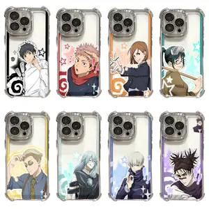 AnimeJujutsu Kaisen Cool Print Patterns Classic Colorful Anime Fans Phone Case for IPhone 17 16 15 14 13 12 11 Pro Max Plus Air Anti Fall Protective Drop-proof Gift Unique Design