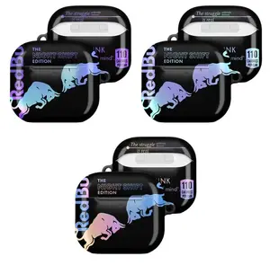 Night Shift R-Bull AirPods Case Cover For AirPods 1/2/3/4 Pro Pro 2 Pro 3, Energy Drink AirPods Case