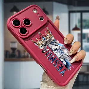 Yeshua Lion with Crown Print Phone case for iPhone 17 Air 16 15 16e 14 13 12 11 Pro Max Plus X XS Full Body Protection Shockproof Soft Silicone Cover Holiday gifts Mother's Day gift