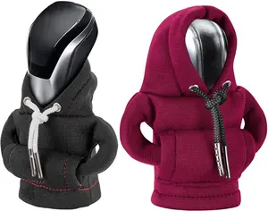 Gear Shift Hoodie Cover, Universal Car Shift Knob Hoodie, Mini Hoodie for Car Shifter, Automotive Interior Cute Gadgets, Car Accessories and Decorations