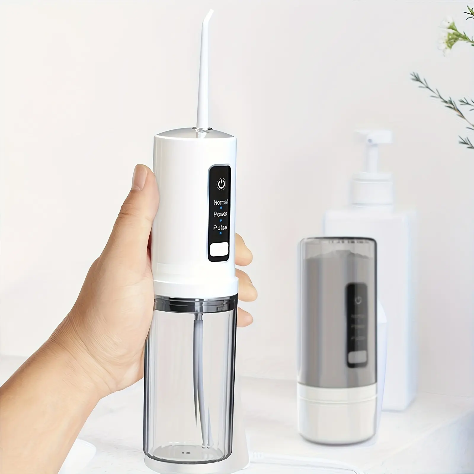 Water Flosser for Teeth, Portable Oral Irrigator with 3 Cleaning Modes, Large Water Tank, USB Rechargeable, Deep Teeth & Gum Cleaning for Home and Travel