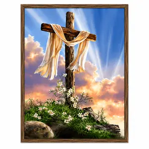 Diamond Painting Cross Artwork DIY Crystal Art Canvas Kit 30x40cm