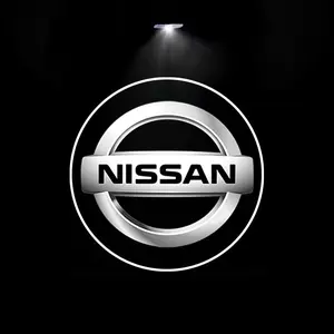 2pcs LED Car Door Projector, Welcome Light, Ambient Lighting for Nissan Juke, Qashqai, Pulsar, Sentra, Patrol, Nismo, Rogue, Almera, F15, F16, Altima, Micra