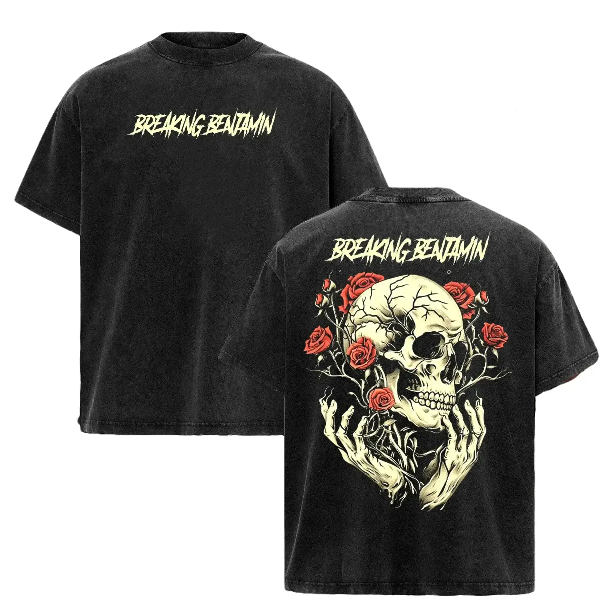 Breaking Benjamin Washde Tee & Hoodie Between The Buried And Me Vintage Washde Metal Band Rock Tour Tee 90s Grunge Aesthetic Classic Rock Merch