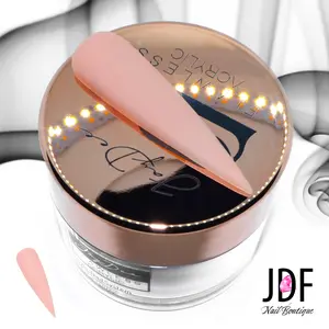 JDF Color Acrylic Powder 'xNude' 1oz/28g Premium Adhesion & Bubble-Free, Long Lasting, Non-Yellowing; Beginner/Advanced Nail Tech / Nail Artist / Manicurist