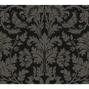 NextWall Ansel Damask Peel and Stick Wallpaper