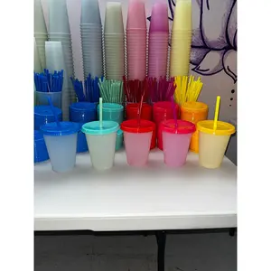 16oz Solid Color Changing Cold Cups